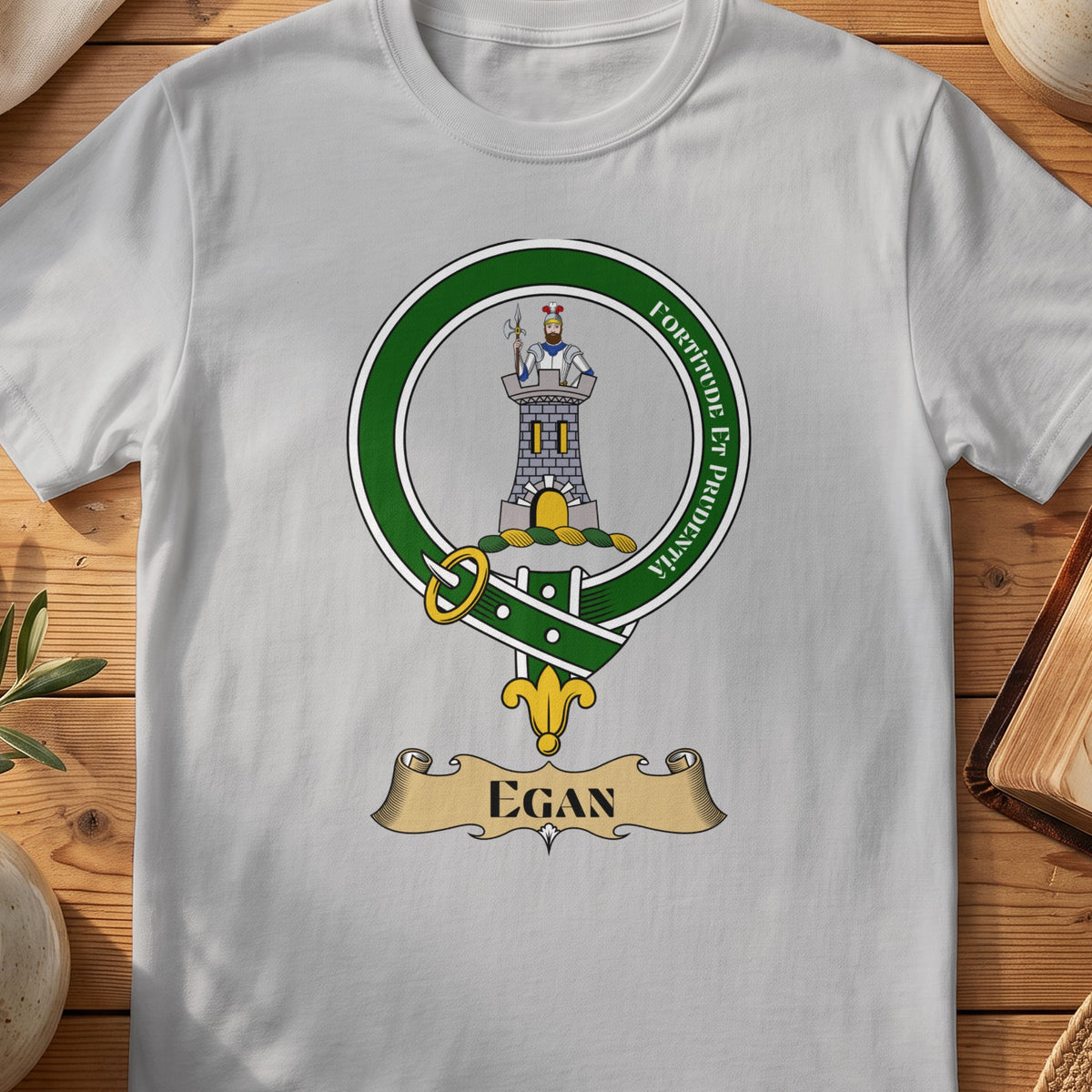 Egan Irish family crest T-shirt in Sport Grey