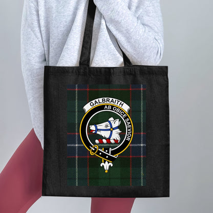 Galbraith Clan Crest Tartan Design Tote Bag - Living Stone Gifts