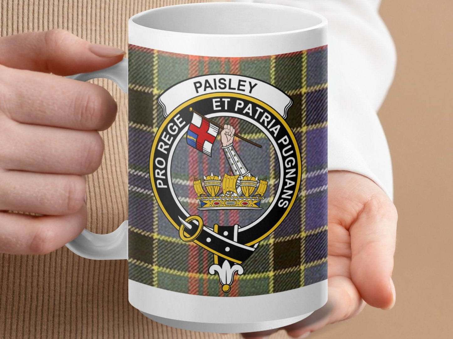 Paisley Clan Crest Tartane Plaid Ceramic Mug product