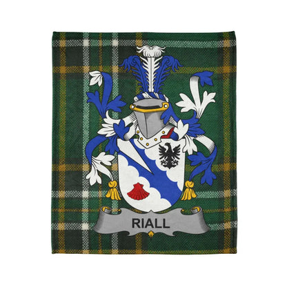 Riall Scottish Tartan with Family Crest Blanket product