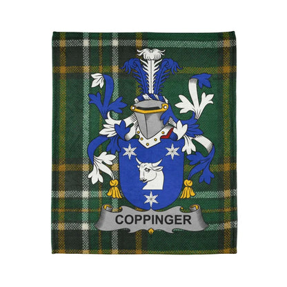 Coppinger Coat of Arms Plaid Pattern Blanket product