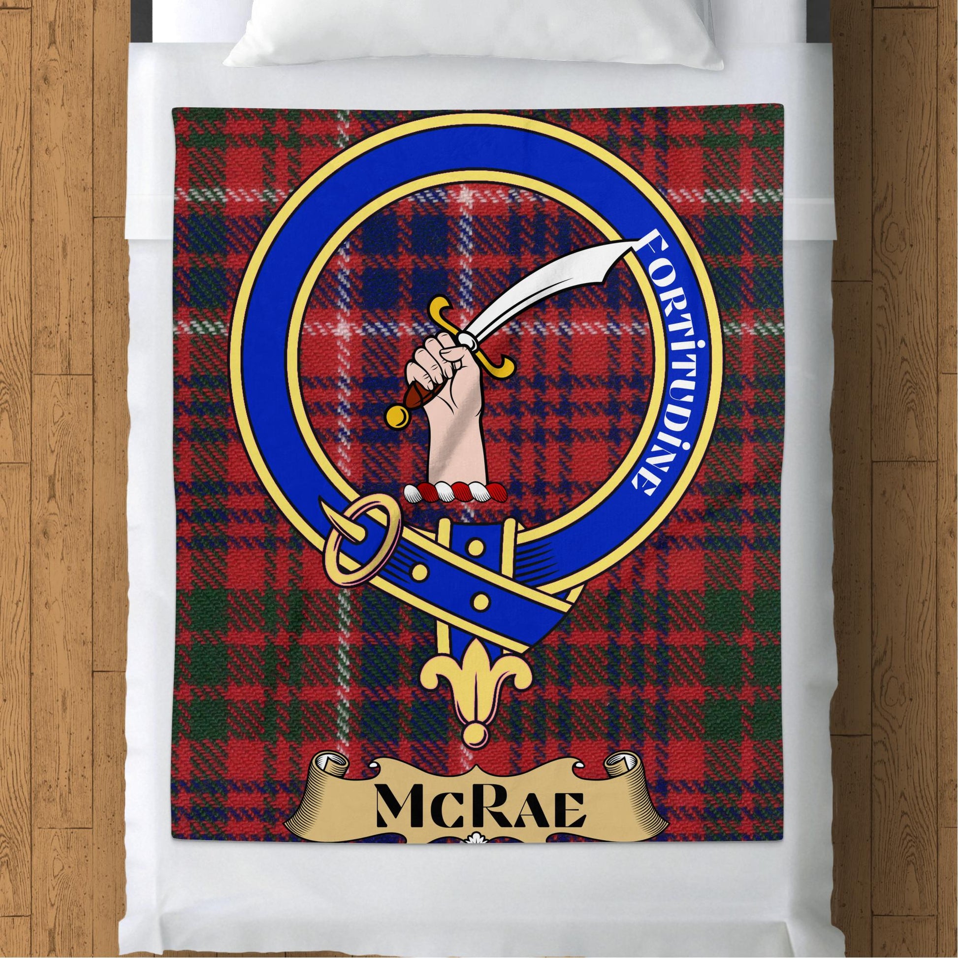 Scottish Clan McRae Tartan Design Throw Blanket - Living Stone Gifts