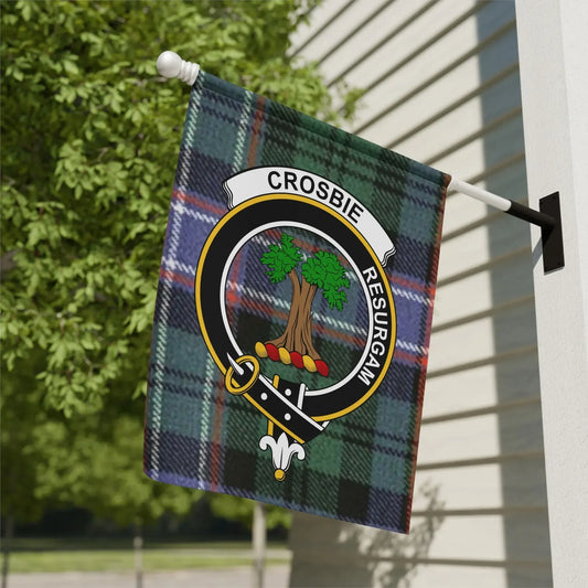 Crosbie Resurgam Family Crest Plaid Flag product type