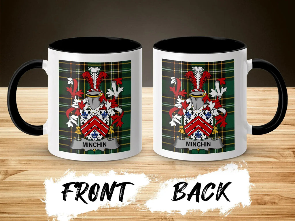 Minchin Irish National Tartan ceramic accent mug