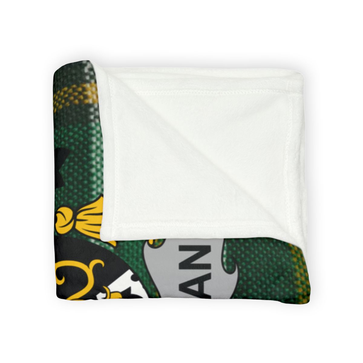 Cozy Hogwarts Patterned Green and Black Blanket product