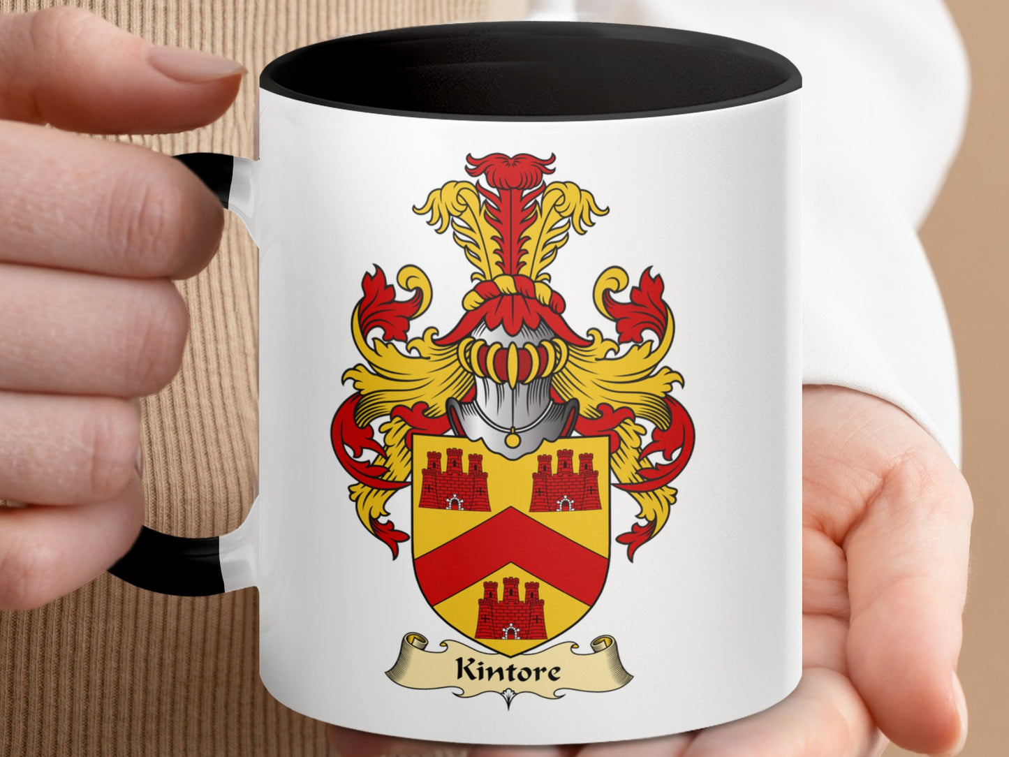 Clan Kintore Scottish Coat of Arms Accent Mug - Living Stone Gifts