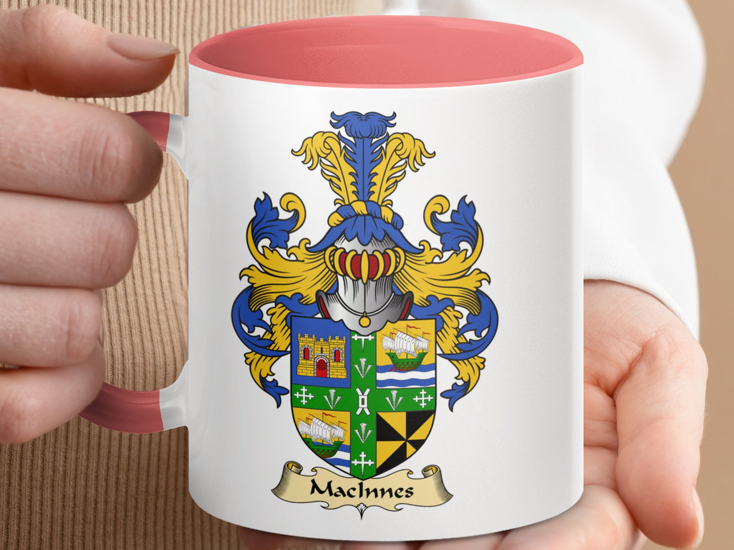 MacInnes Family Crest Design Mug - Living Stone Gifts