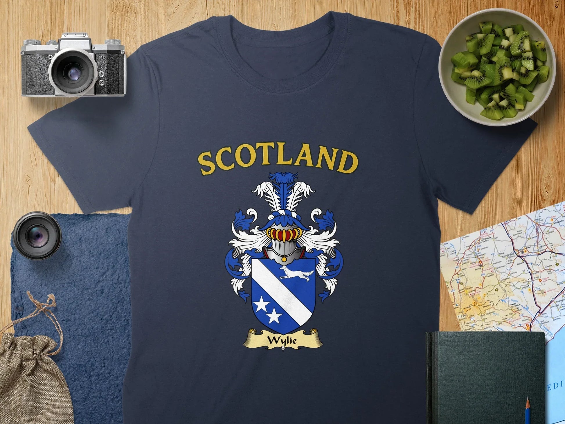 Scotland Family Crest Coat of Arms Print T-shirt product type