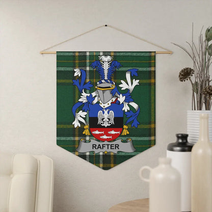 Rafter Family Crest Tartan Patterned Wall Banner product