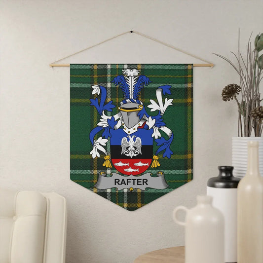 Rafter Family Crest Tartan Patterned Wall Banner product