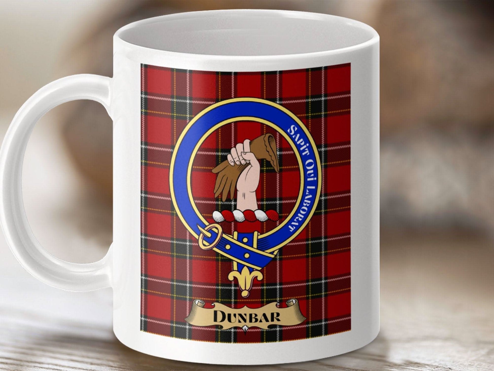 Dunbar Family Crest Plaid Mug Scottish Clan product