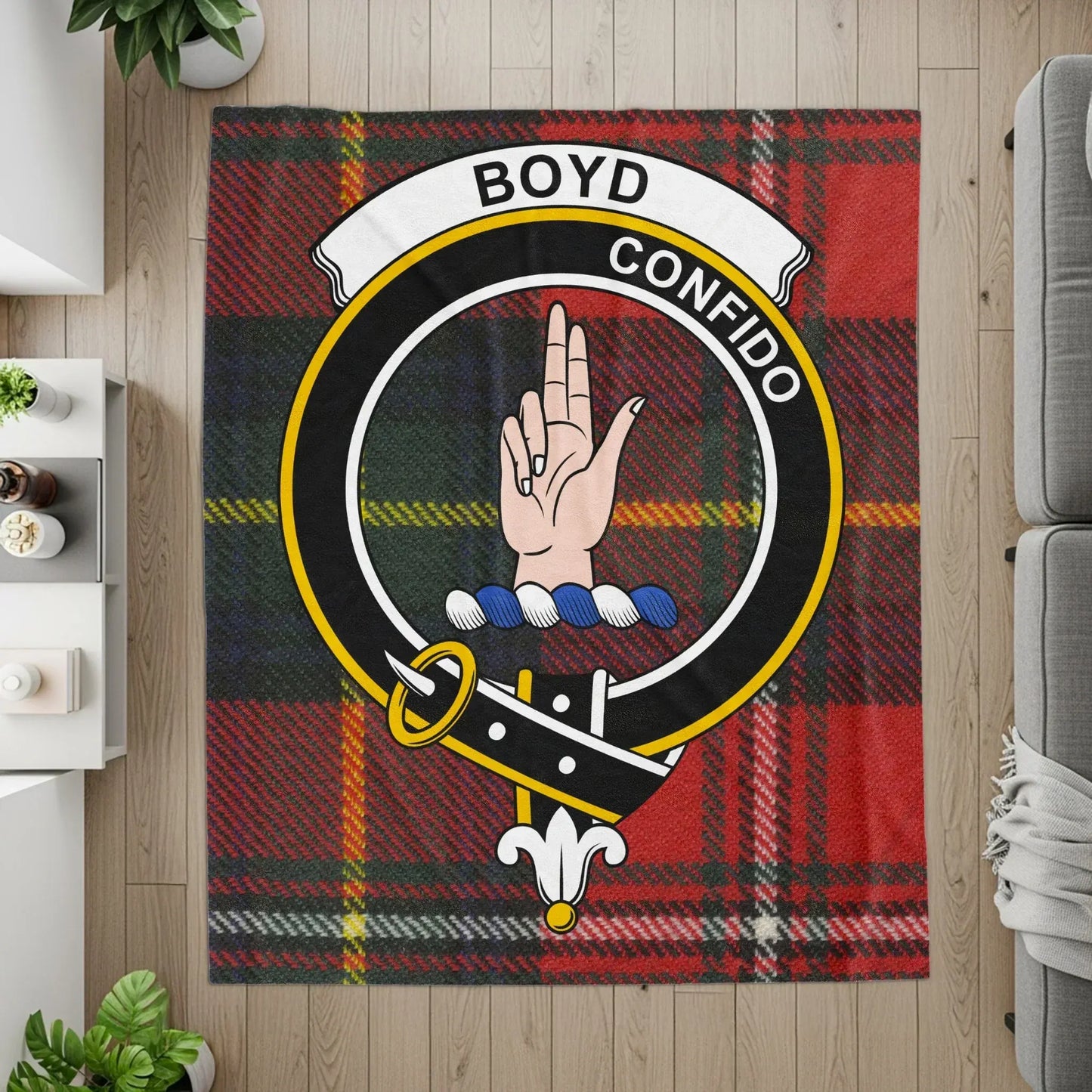 Scottish Tartan Plaid Rug with Boyd Confido Design product