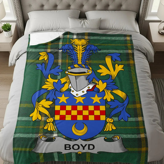 Boyd Crest Plaid Pattern Bedding Set product
