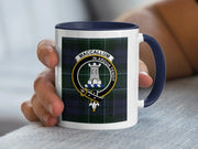Clan MacCallum Tartan Crest Accent Mug – 11 oz & 15 oz