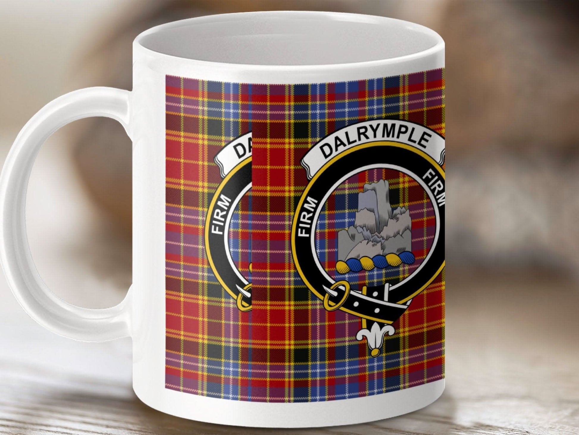 Dalrymple Tartan Clan Crest Mug Scottish Gift product