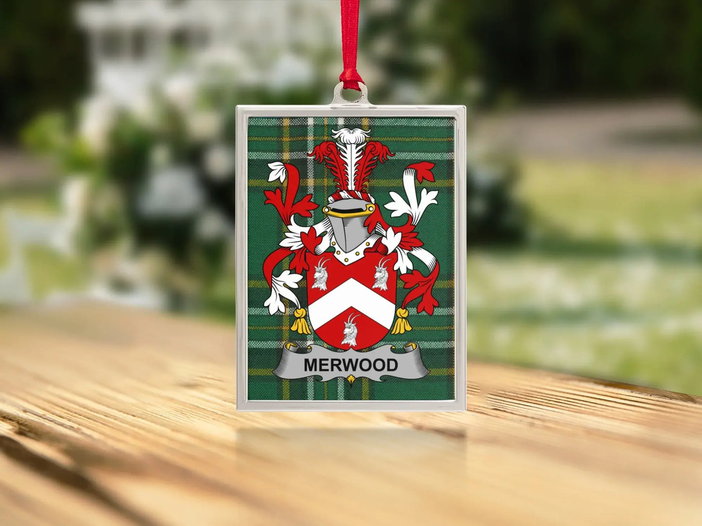 Custom Family Crest Personalized Ornament Product
