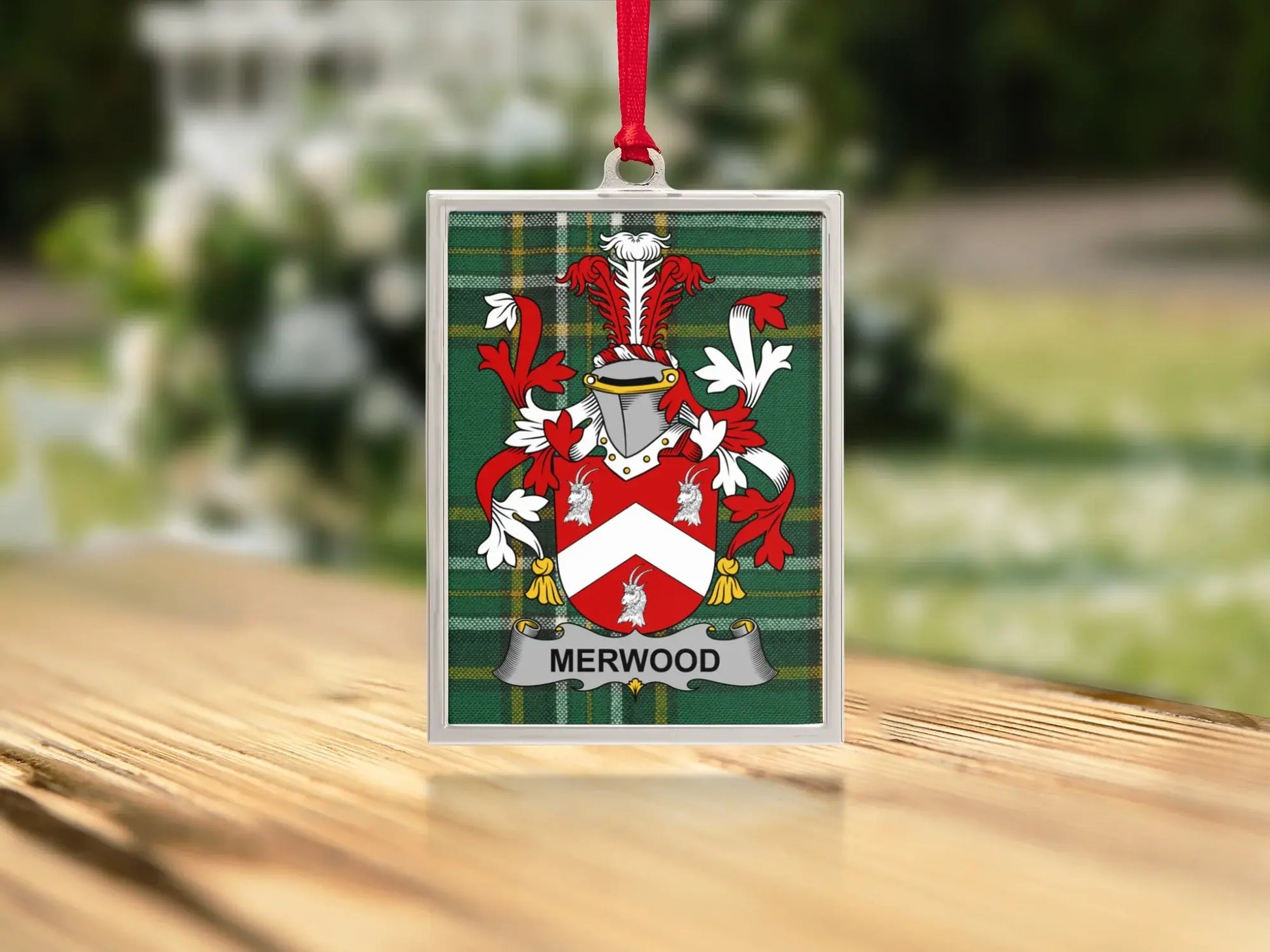 Custom Family Crest Personalized Ornament Product