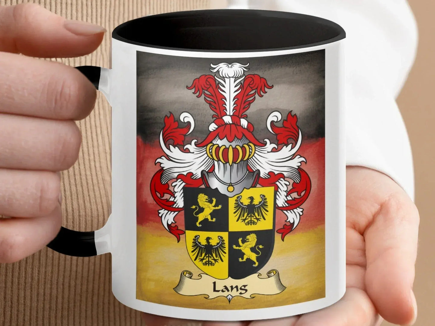 Family Crest Lang Coffee Mug Personalized Product