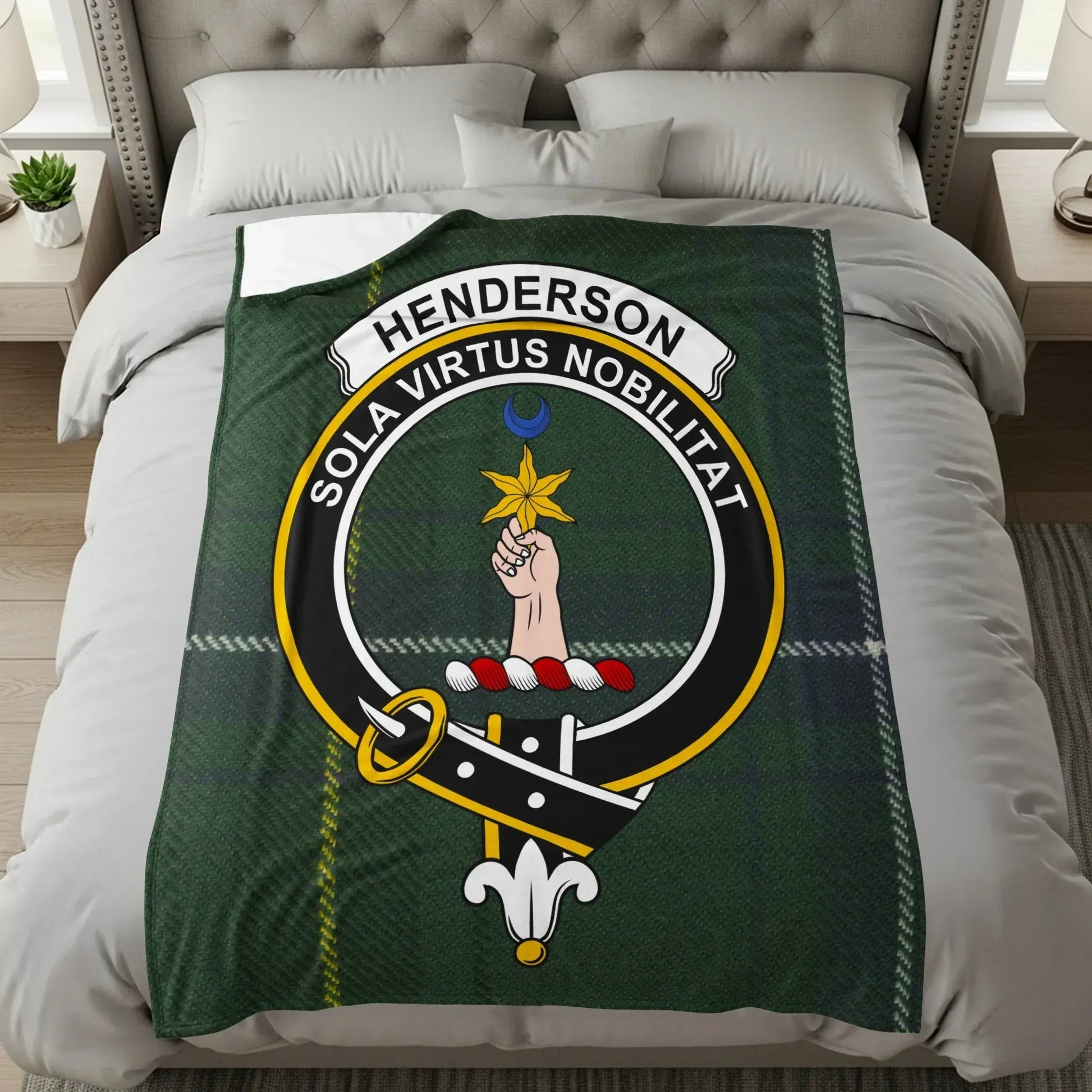 Henderson Tartan Crest Blanket Premium Couch product