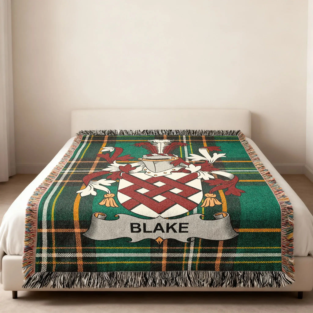 Blake Family Crest Tartan Plaid Blanket product type