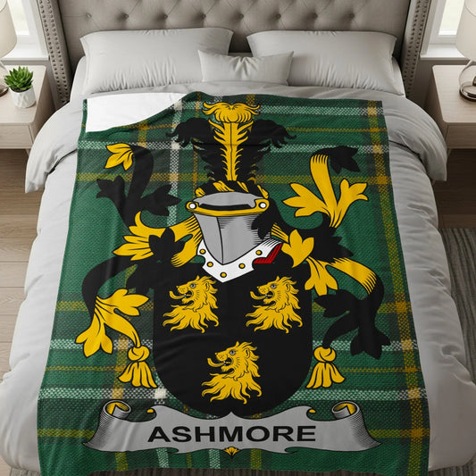 Ashmore Family Crest Tartan Blanket product