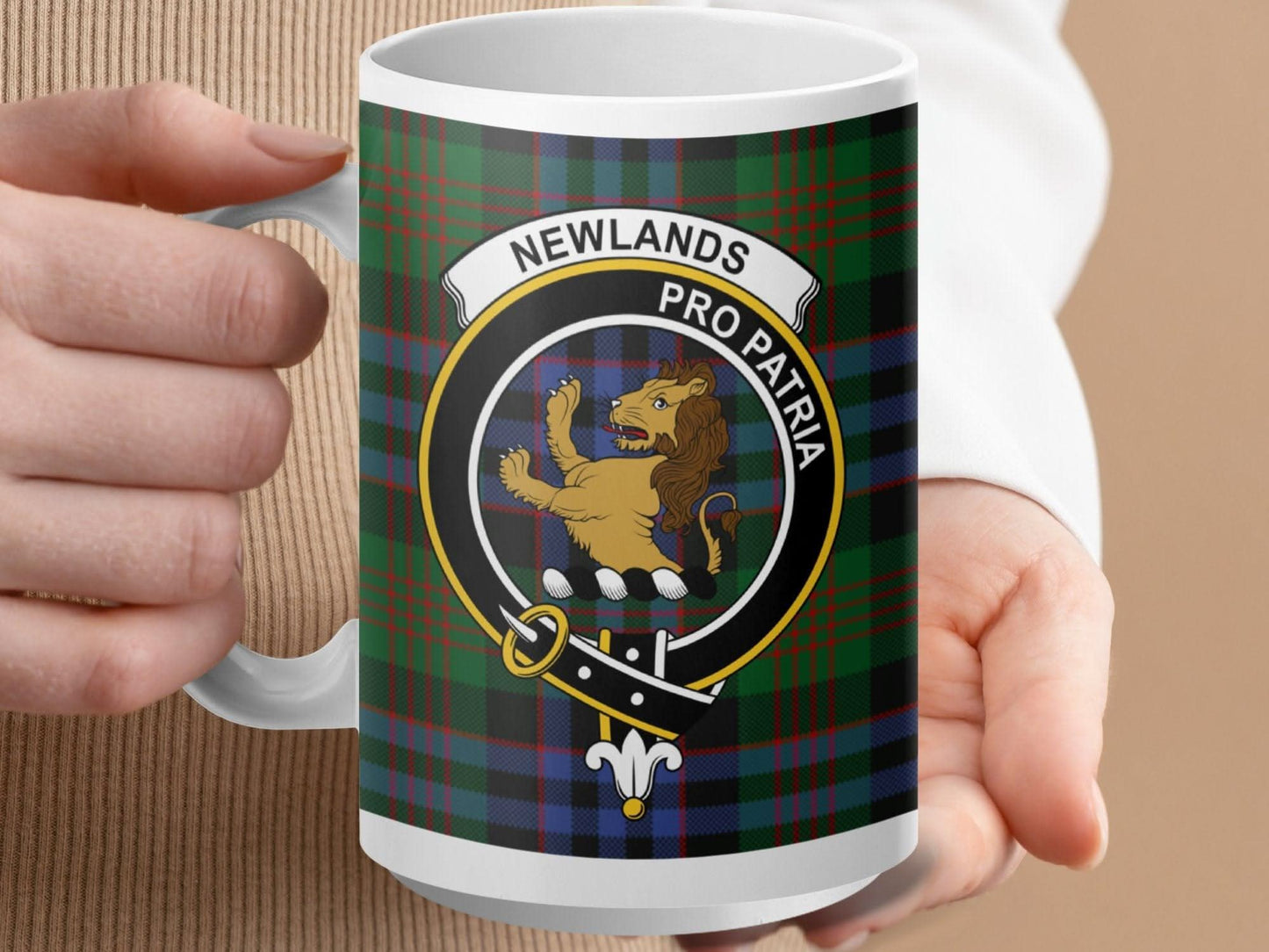 Newlands Pro Patria Plaid Lion Emblem Mug product