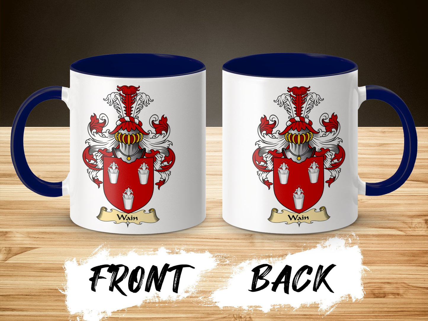 Clan Wain Scottish Coat of Arms Mug - Living Stone Gifts