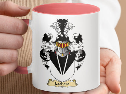 Lochore Family Crest Coat of Arms Ceramic Mug - Living Stone Gifts