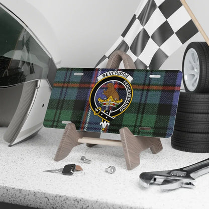 Beveridge Personalize Scottish Tartan License Plate product