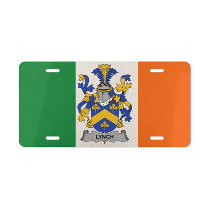Irish Flag with Lynch Coat of Arms License Plate product type