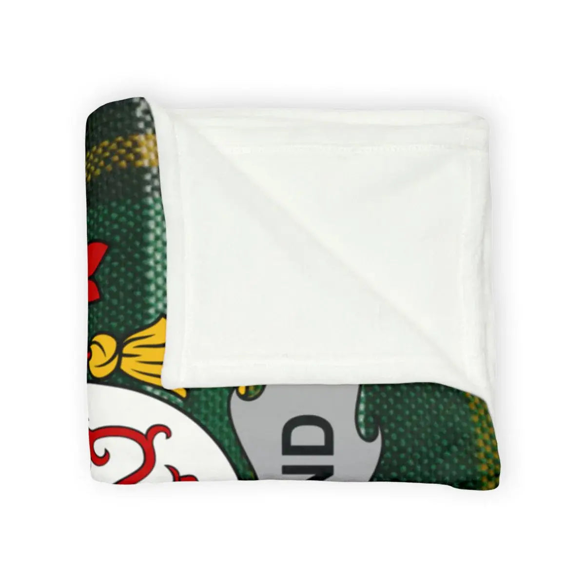 Cozy Green White Plush Blanket luxury product type