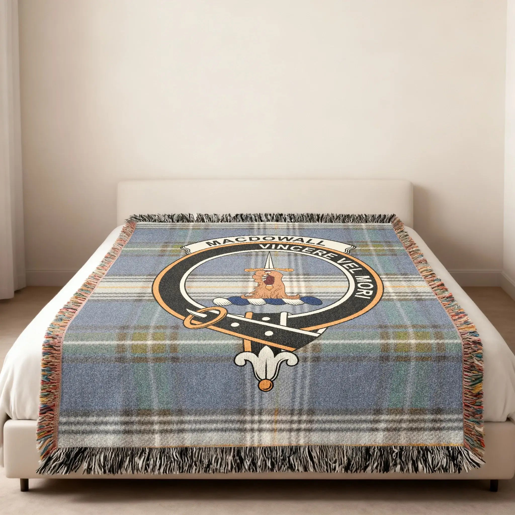 Macdowall Vincere Vel Mori Tartan Blanket Product