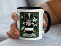 Lucey Irish family crest black accent mug
