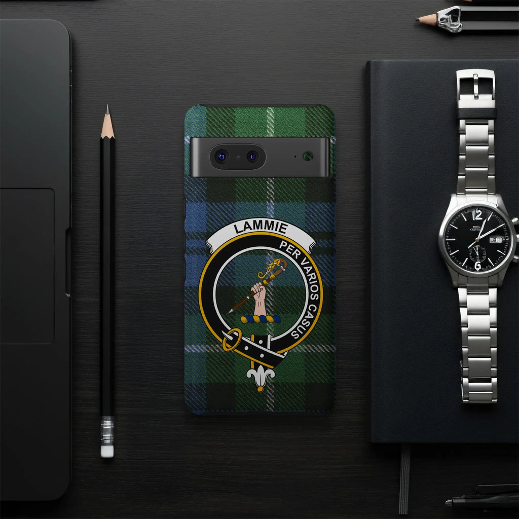 Lammie Clan Crest Tartan Phone Case Classic Design