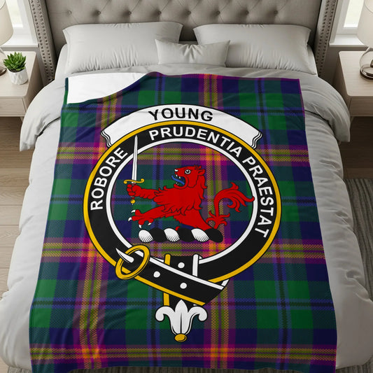 Robore Prudens Lion Family Crest Design Blanket product