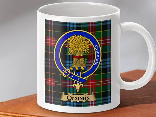 Courage Crest Plaid Cummin Emblem Mug product