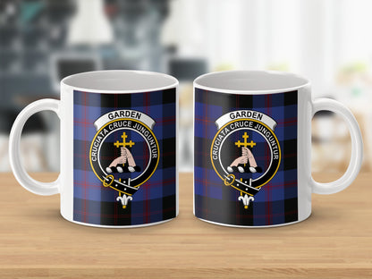 Clan Garden Scottish Tartan Crest Mug - Living Stone Gifts