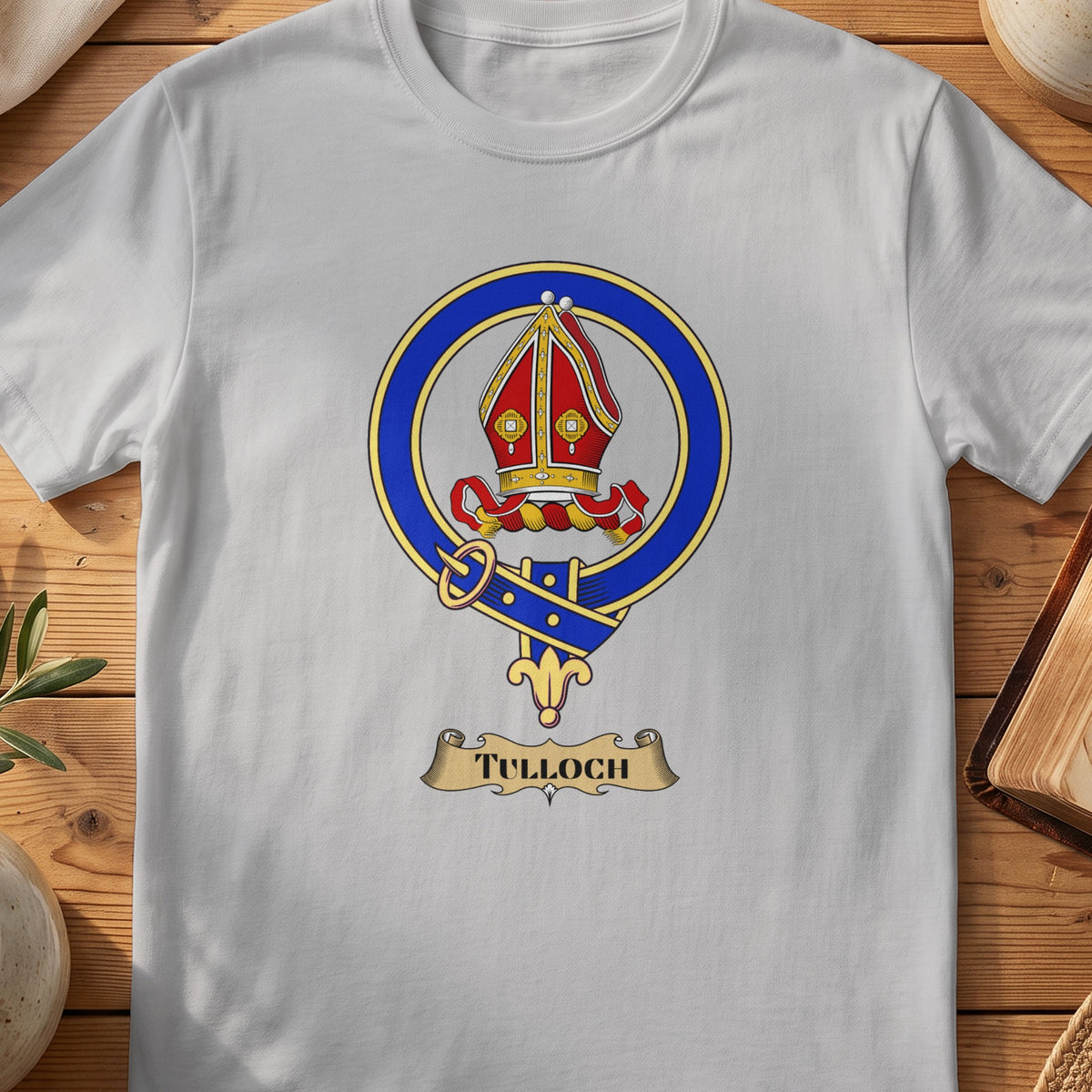 Tulloch Scottish clan crest T-shirt in Sport Grey