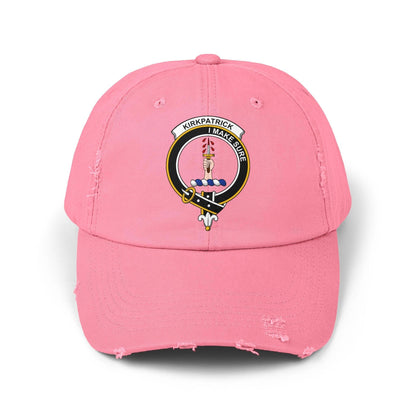 Kirkpatrick Clan Crest Scottish Distressed Baseball Cap - Celtic Ancestry Gifts