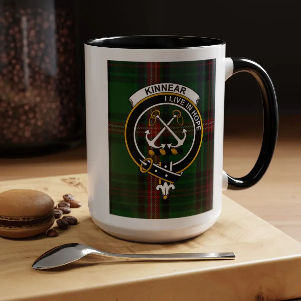 Kinnear I Live In Hope Clan Crest Mug product