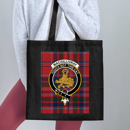 MacGillivray Clan Scottish Crest Tartan Tote Bag - Living Stone Gifts