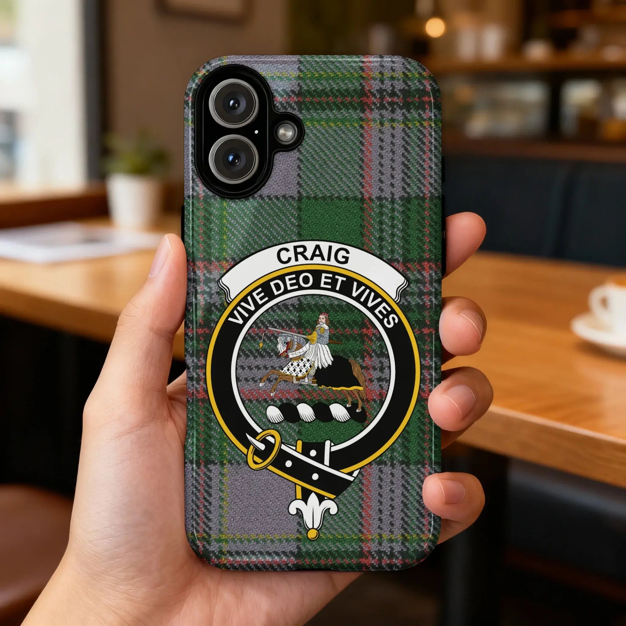 Craig Vive Deo Et Vives Plaid Phone Case Cover