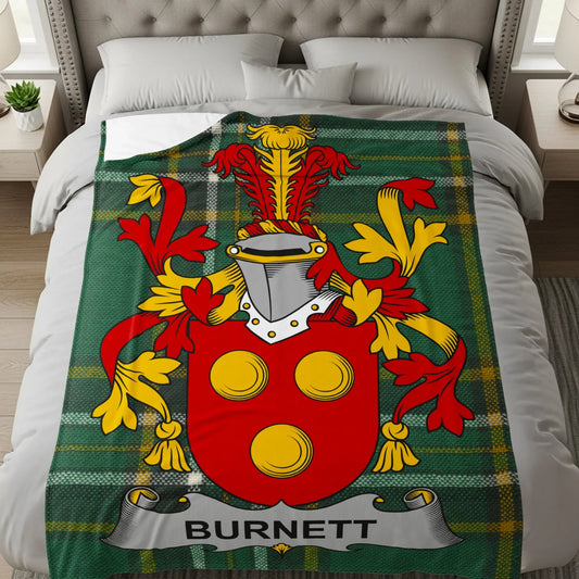 Family Crest Pattern Personalized Blanket product