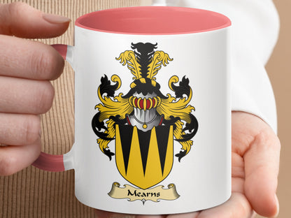 Mearns Scottish Clan Coat of Arms Crest Emblem Mug - Living Stone Gifts