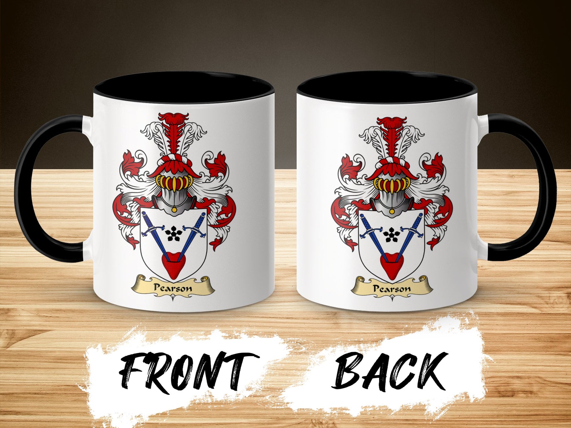 Scottish Clan Surname Pearson Coat of Arms Mug - Living Stone Gifts