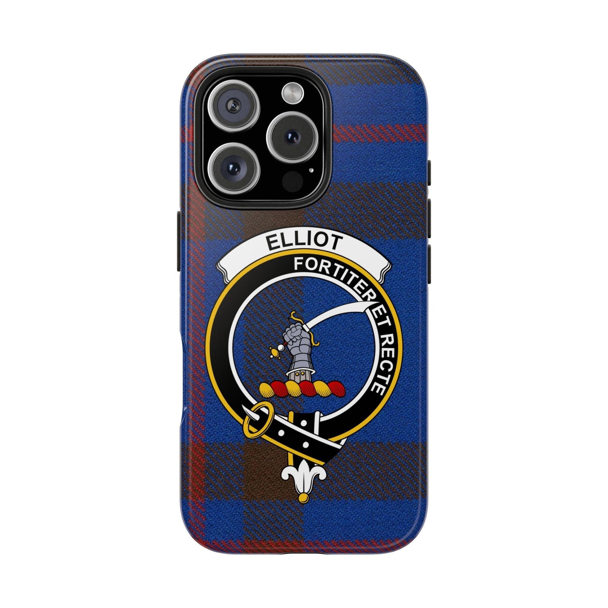 Elliot Clan Scottish Crest Tartan Cell Phone Case - Celtic Ancestry Gifts