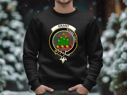 Clan Grant Stand Fast Emblem Black Sweatshirt product