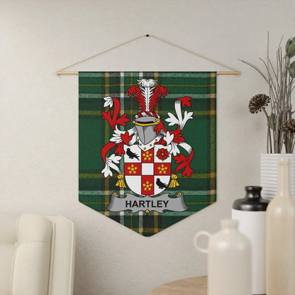 Hartley Family Crest Tartan Plaid Wall Display product type