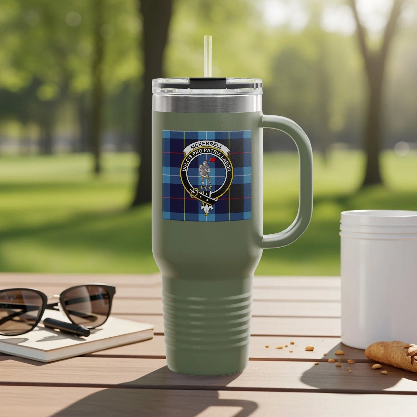 Clan Crest Green Insulated Tumbler Travel Mug product type