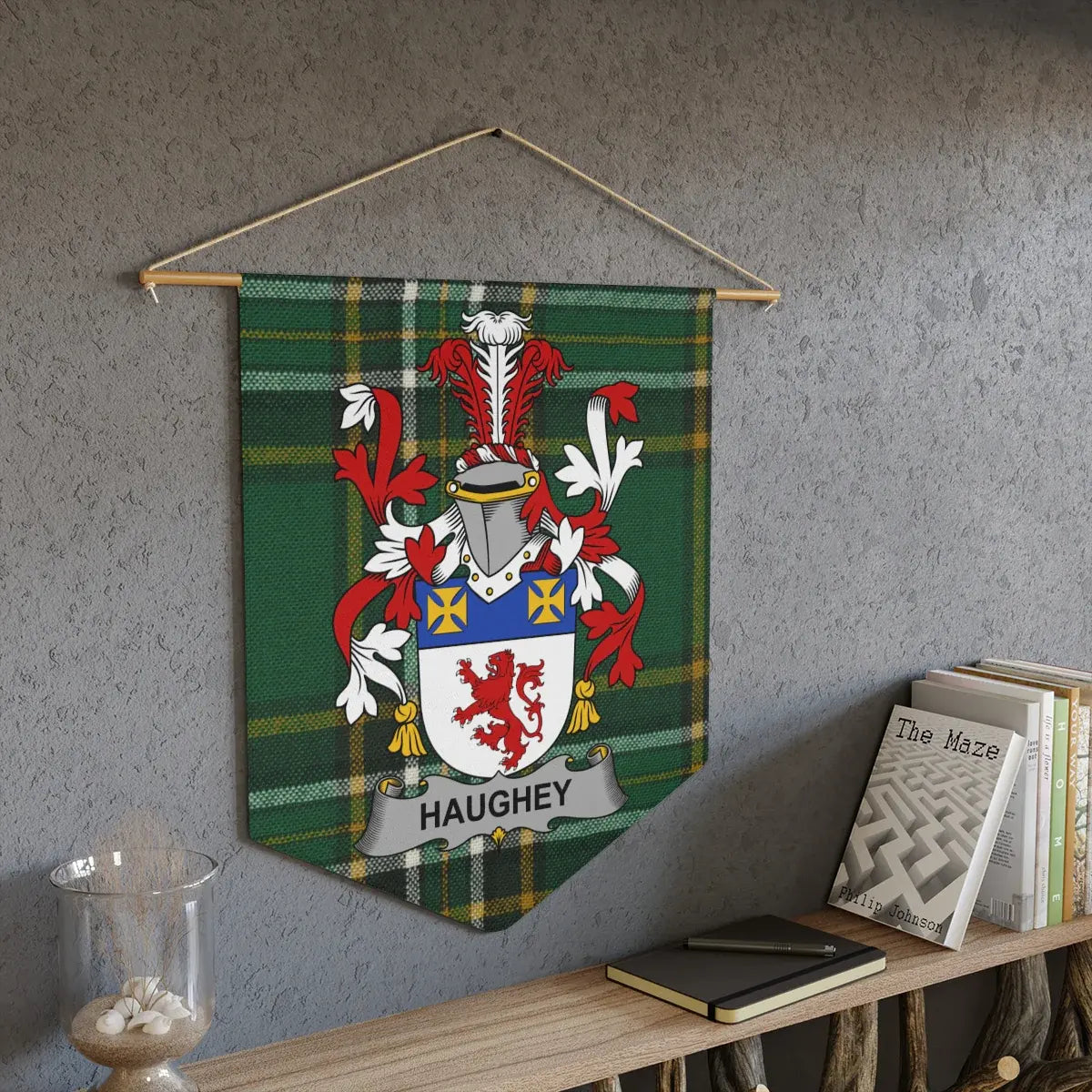 Family Crest Coat of Arms Hanging Banner product